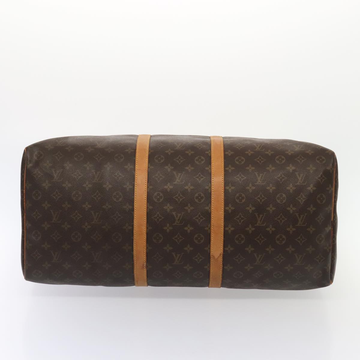 Louis Vuitton Keepall 60, Brown, Canvas, travel