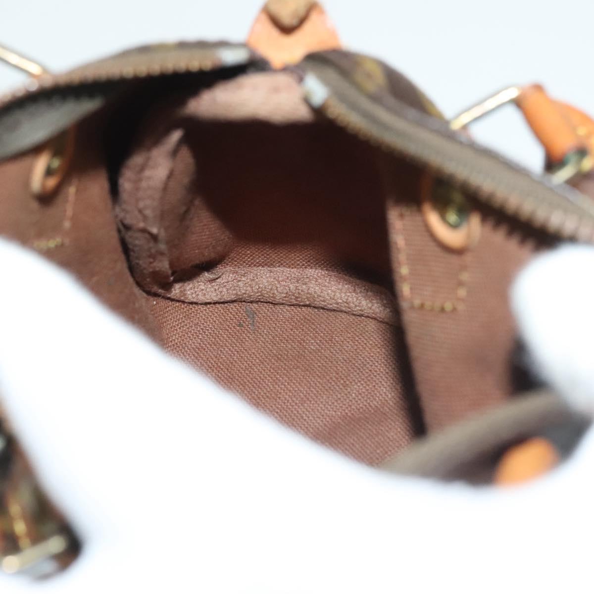 Louis Vuitton Mini speedy, Brown, "CANVAS, LEATHER", handbag