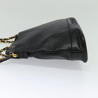 Chanel Cc, Black, Leather, shoulder