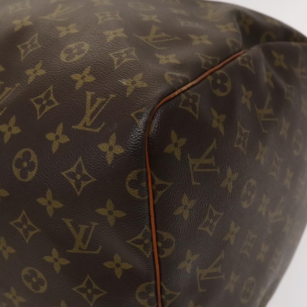 Louis Vuitton Keepall 55, Brown, Canvas, travel