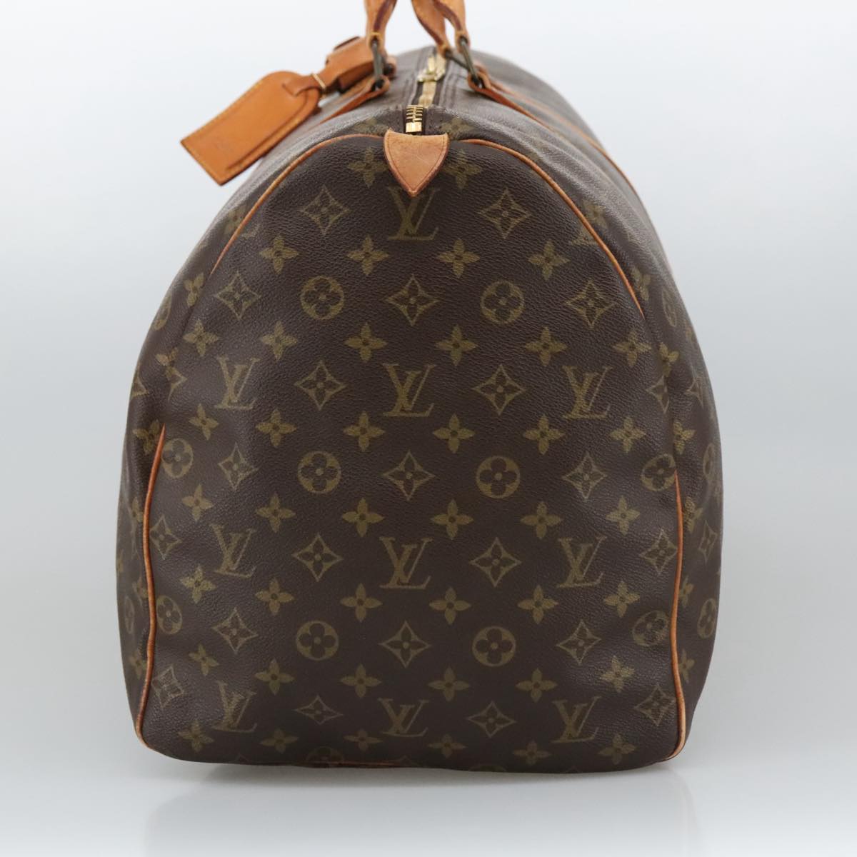Louis Vuitton Keepall 60, Brown, Canvas, travel
