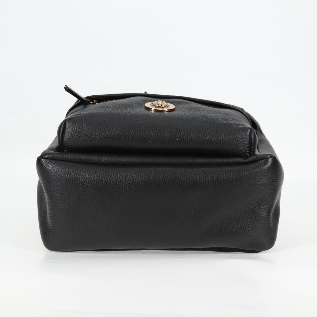 Versace Medusa, Black, Leather, backpack