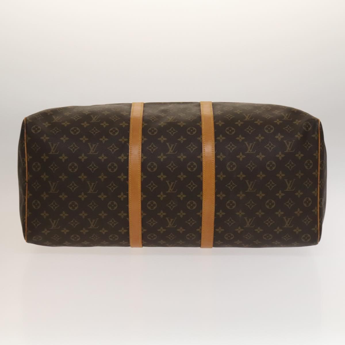 Louis Vuitton Keepall 60, Brown, Canvas, travel