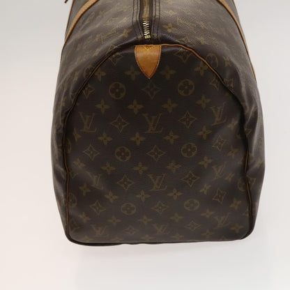 Louis Vuitton Keepall 55, Brown, Canvas, travel