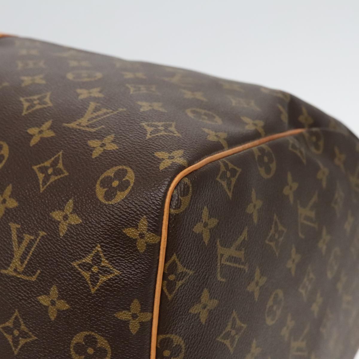 Louis Vuitton Keepall 60, Brown, Canvas, travel