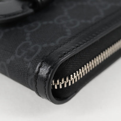 Gucci GG canvas, Black, Canvas, shoulder