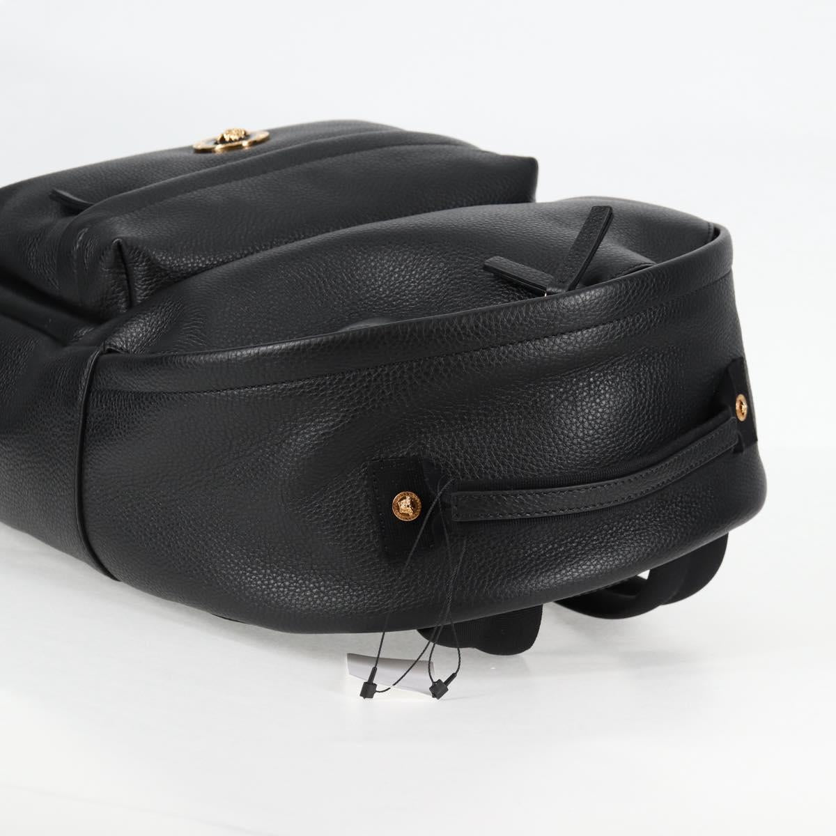 Versace Medusa, Black, Leather, backpack