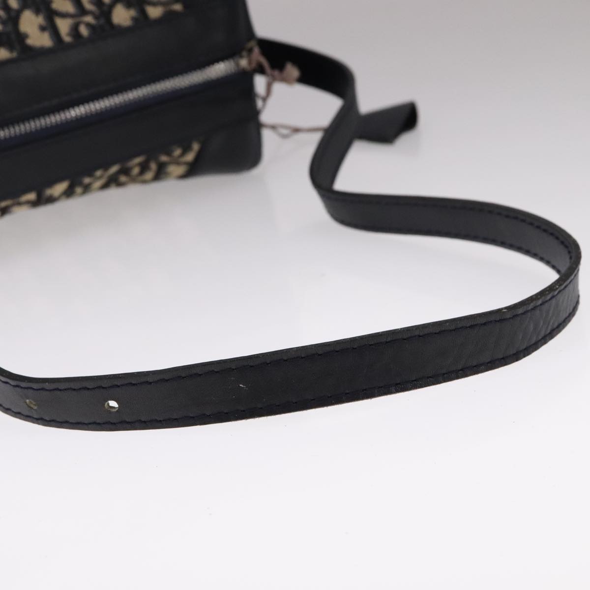 Dior Trotter, Navy, Canvas, shoulder