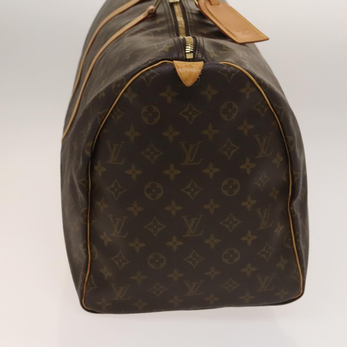 Louis Vuitton Keepall 55, Brown, Canvas, travel