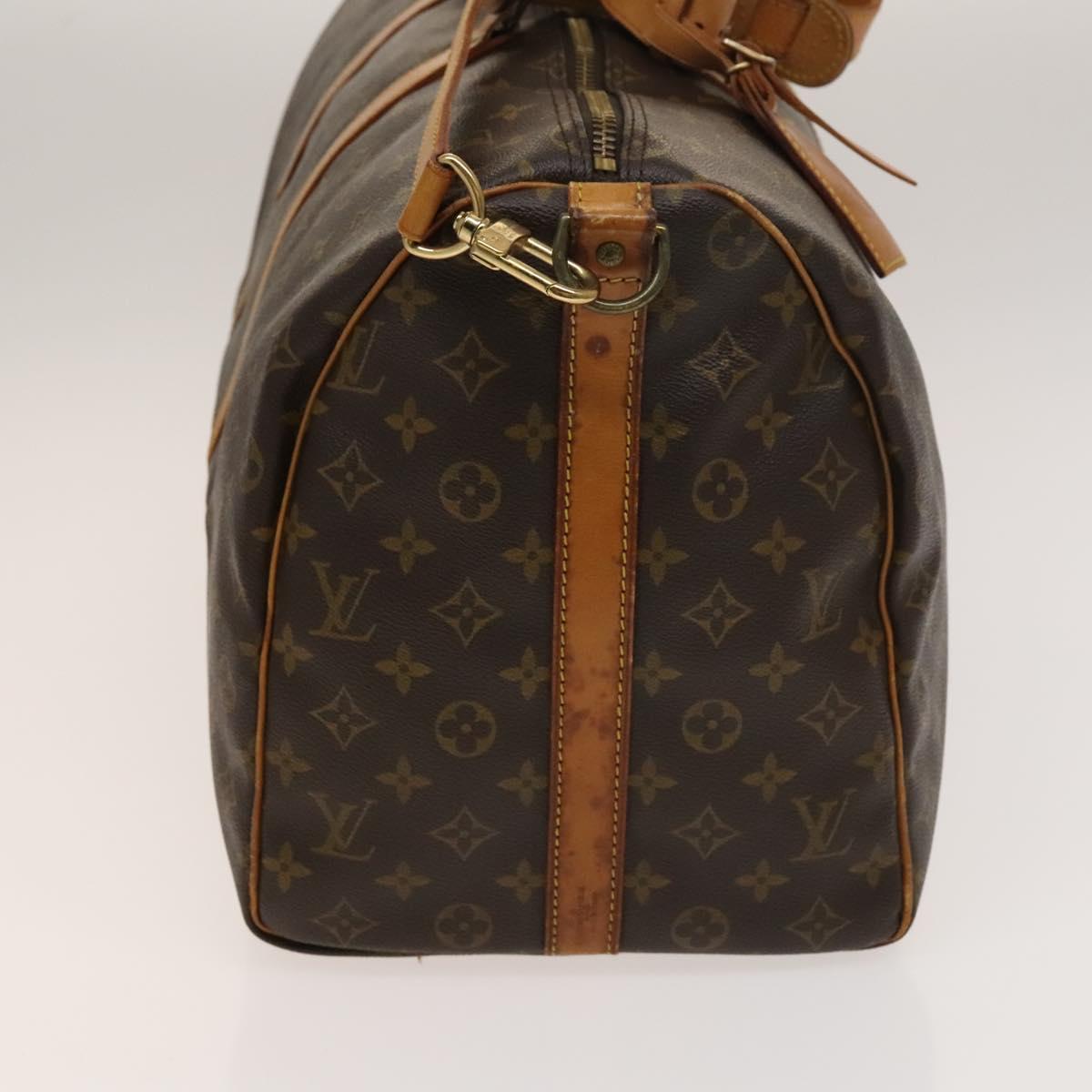 Louis Vuitton Keepall Bandouliere 50, Brown, Canvas, travel
