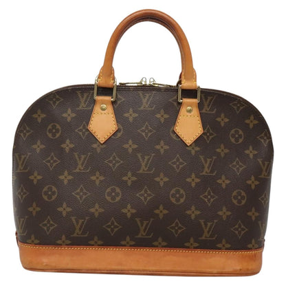 Louis Vuitton Alma, Brown, Canvas, handbag