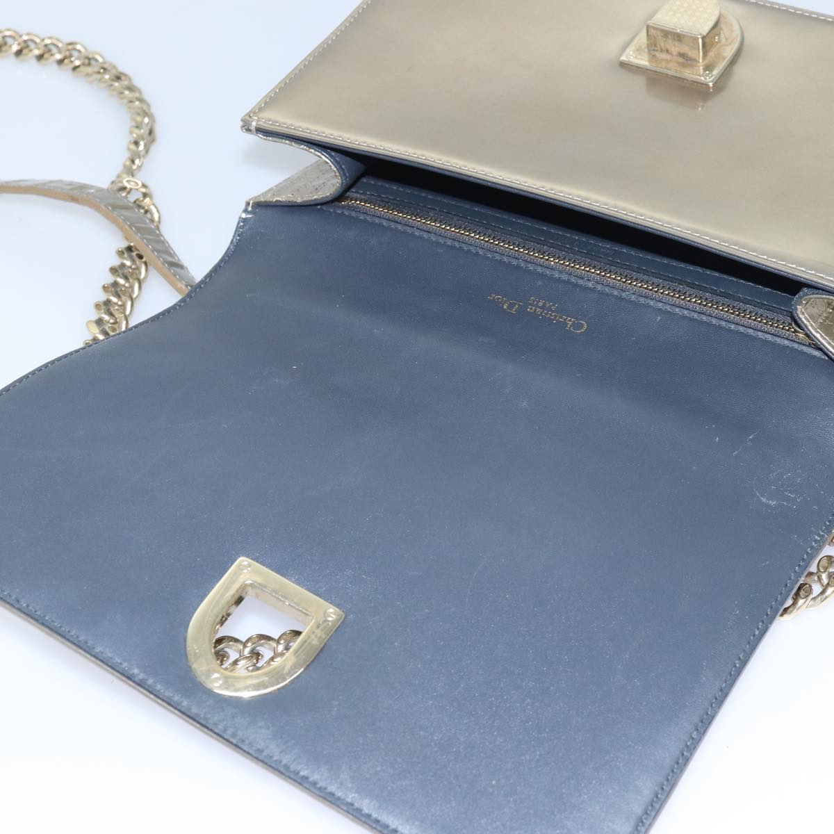 Dior Diorama, Gold, Leather, shoulder