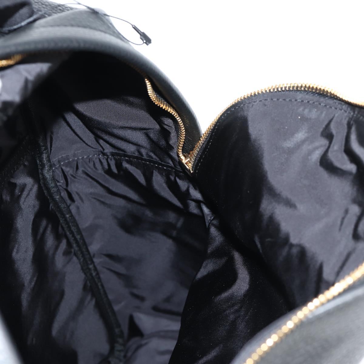 Versace Medusa, Black, Leather, backpack