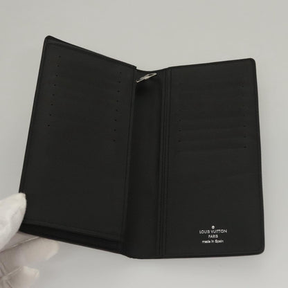 Louis Vuitton Brazza, Black, Canvas, wallet