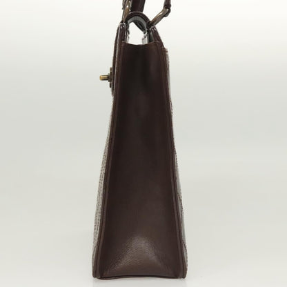 Chanel Coco Mark, Brown, Leather, handbag