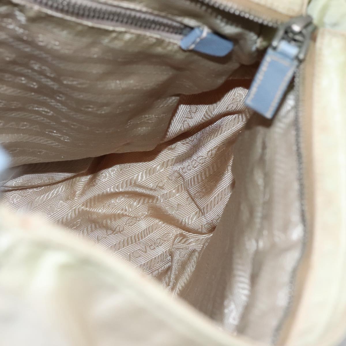 Prada Re-Nylon, Beige, Canvas, shoulder