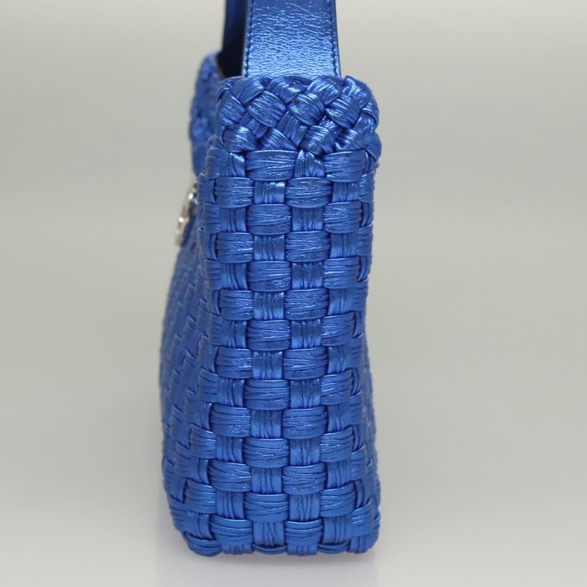 Salvatore Ferragamo Gancini, Blue, Leather, shoulder