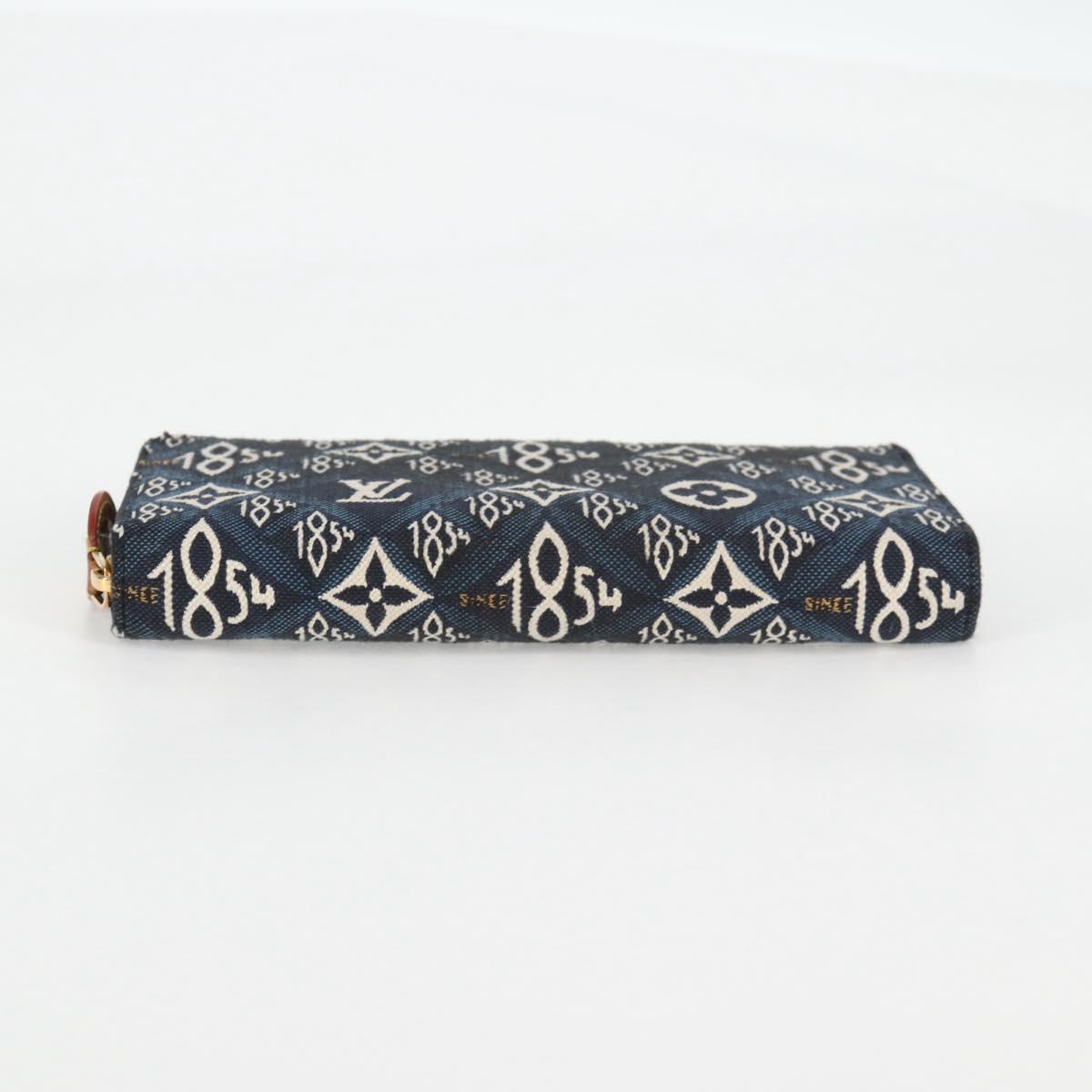 Louis Vuitton Zippy wallet, Blue, Canvas, wallet