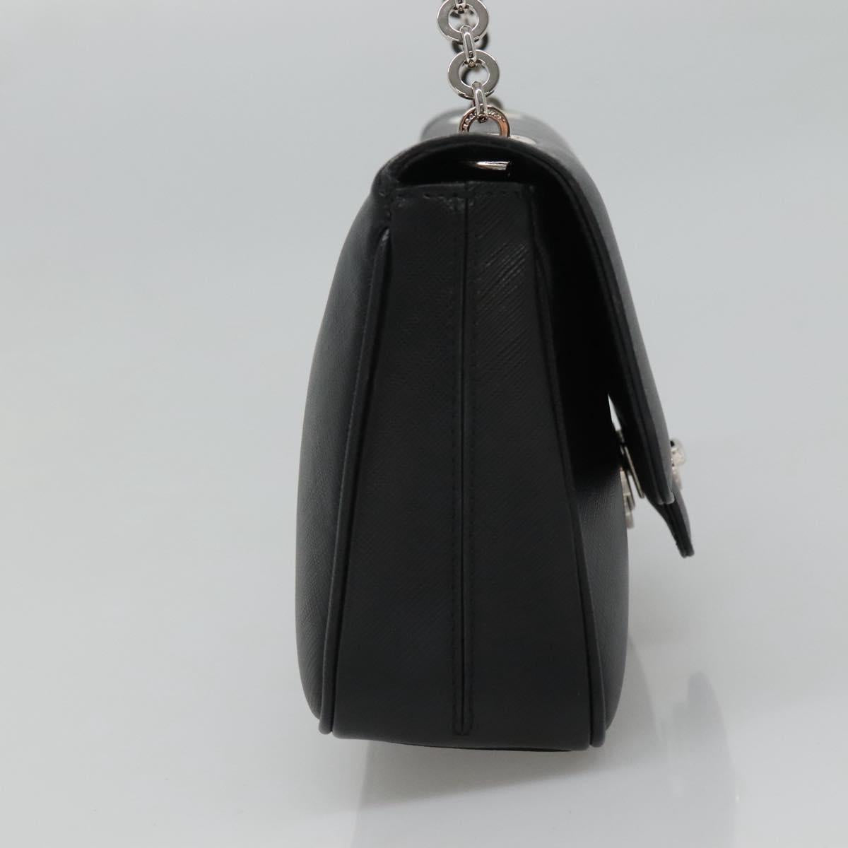 Salvatore Ferragamo Gancini, Black, Leather, shoulder