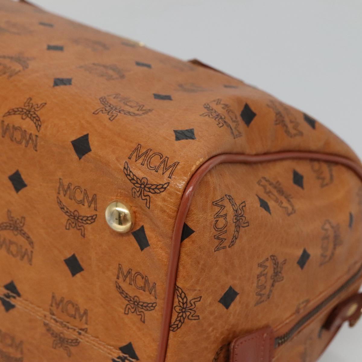 MCM Visetos, Brown, Canvas, travel