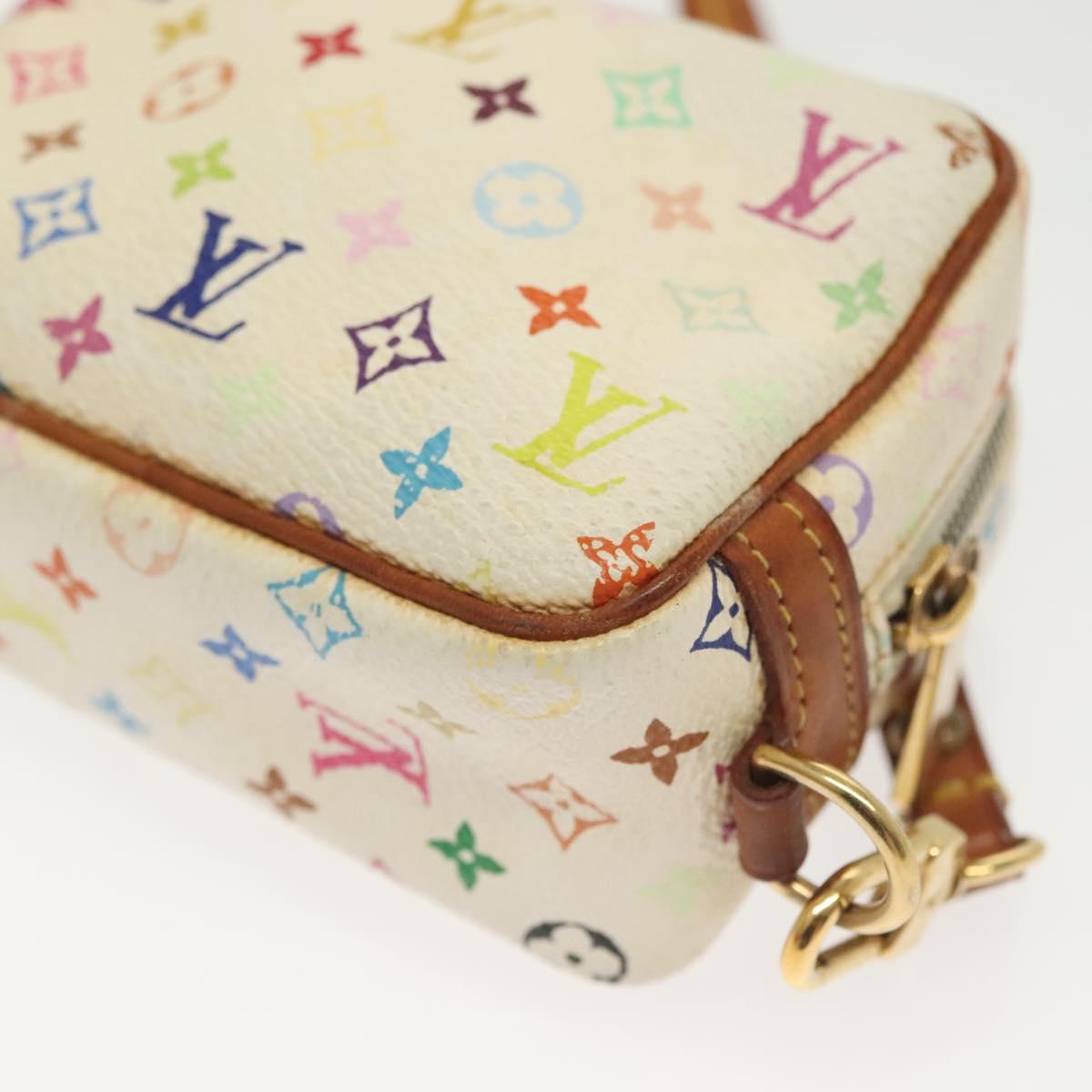 Louis Vuitton Wapity, White, Canvas, clutch
