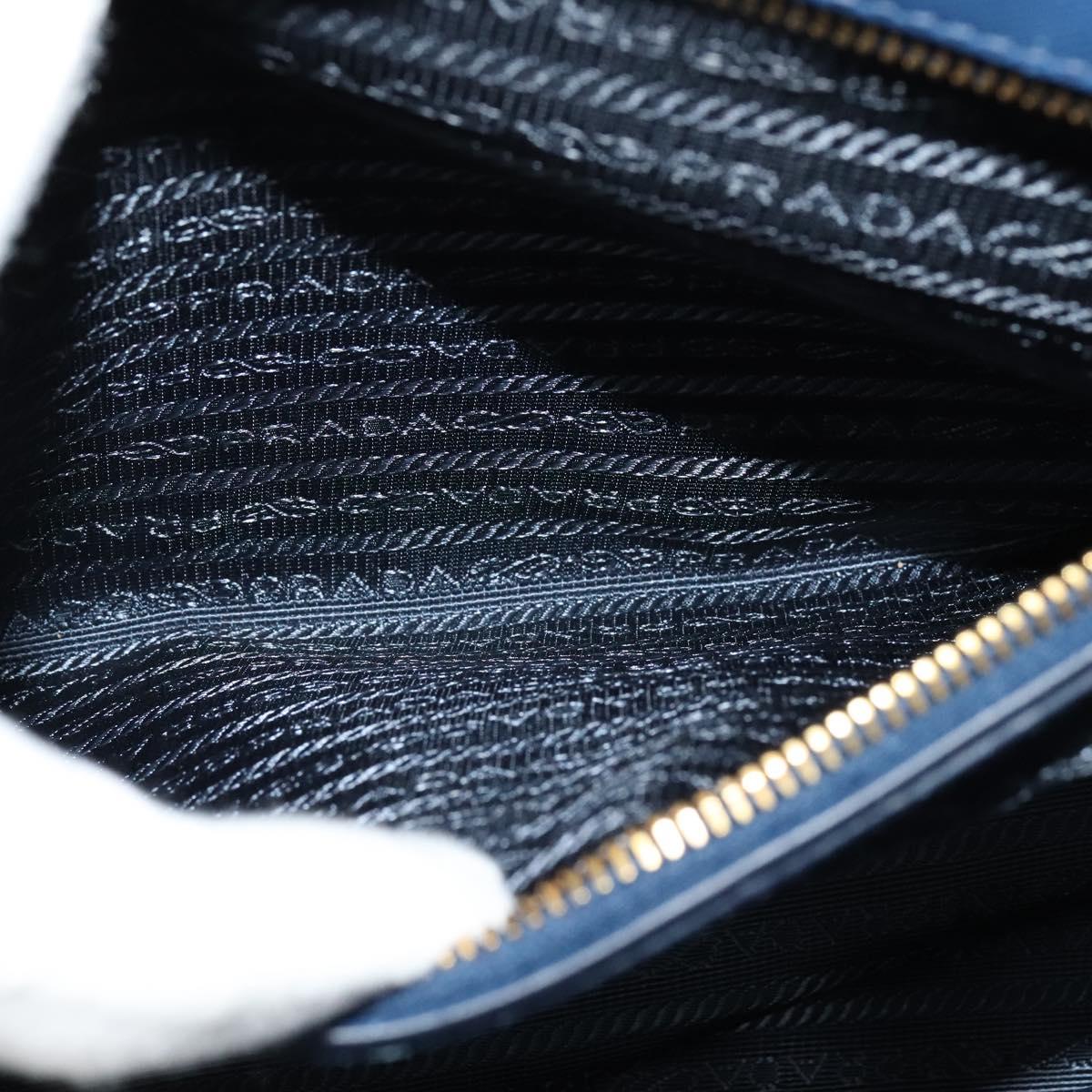 Prada Galleria, Blue, Leather, handbag