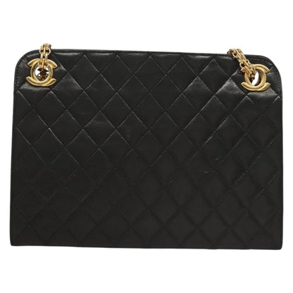 Chanel Vintage, Black, Leather, handbag