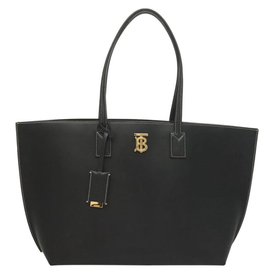 Burberry TB, Black, Leather, tote