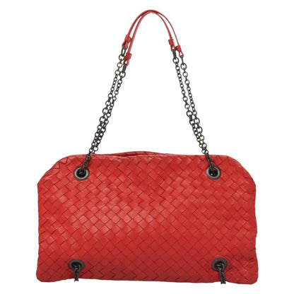Bottega Veneta Intrecciato, Red, Leather, shoulder