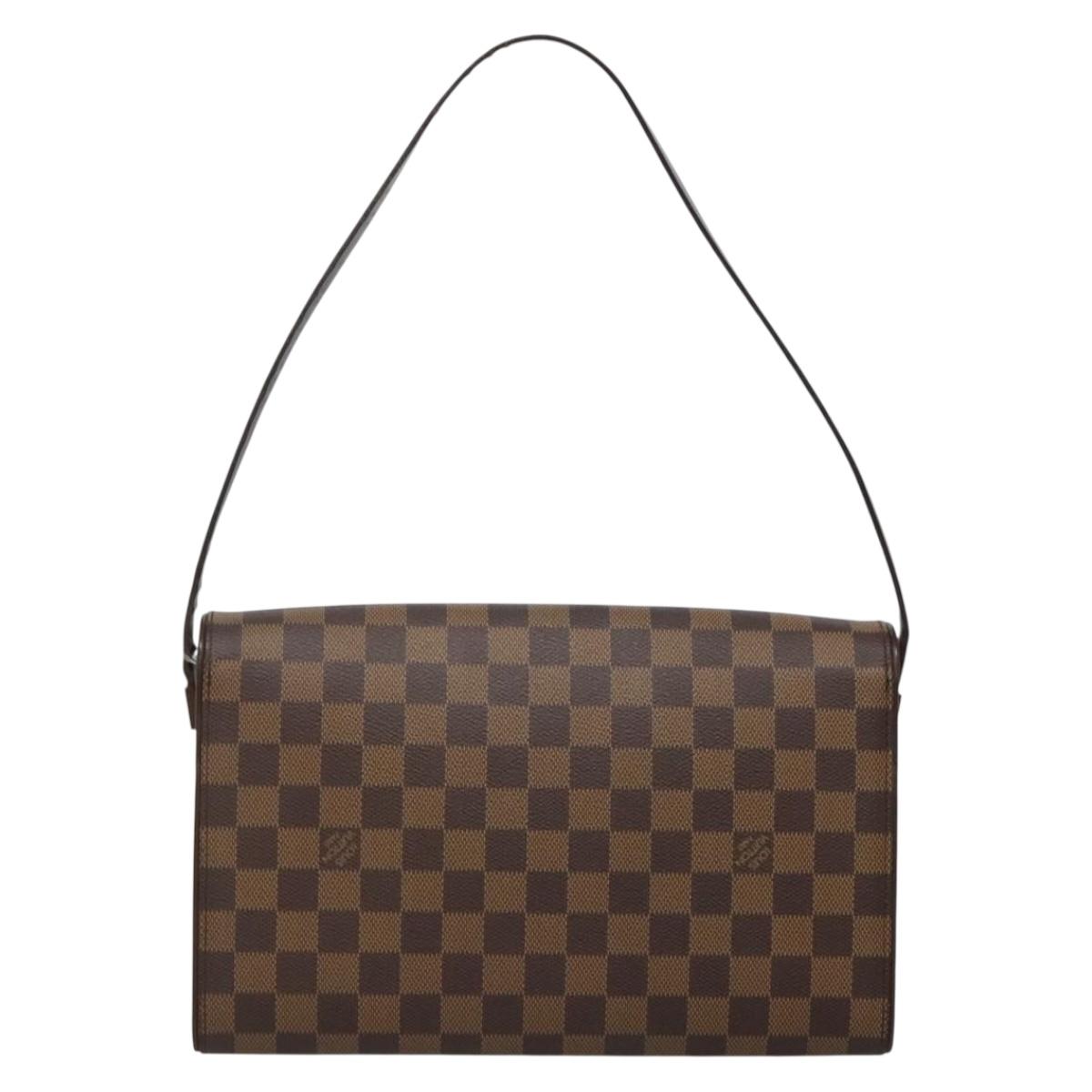 Louis Vuitton Tribeca, Brown, Canvas, shoulder