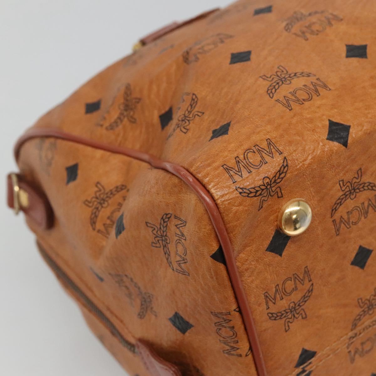 MCM Visetos, Brown, Canvas, travel