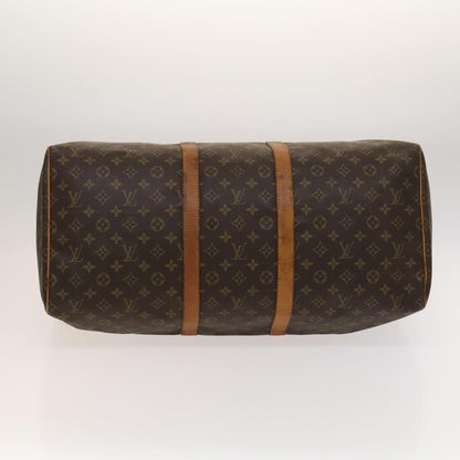 Louis Vuitton Keepall 55, Brown, Canvas, travel