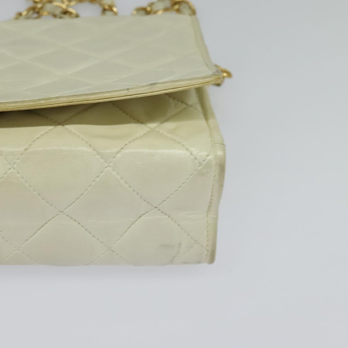 Chanel Camera, White, Leather, clutch
