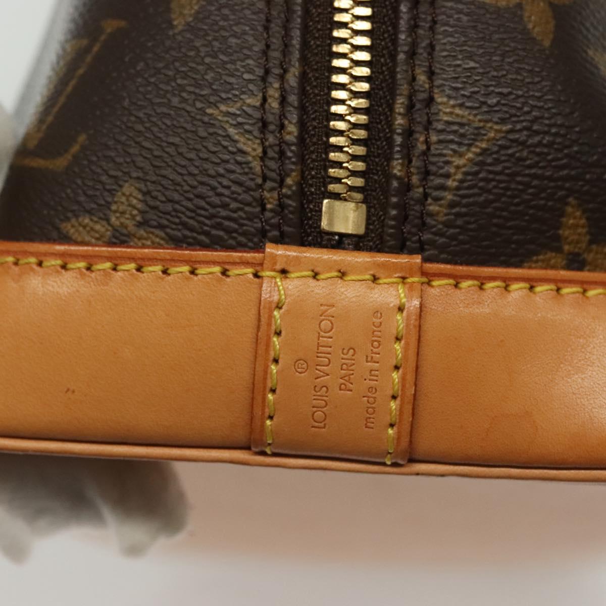 Louis Vuitton Alma, Brown, Canvas, handbag