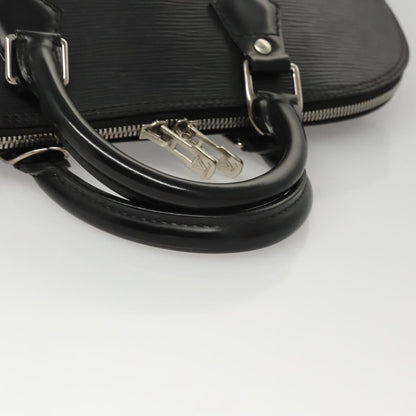 Louis Vuitton Alma, Black, Leather, handbag
