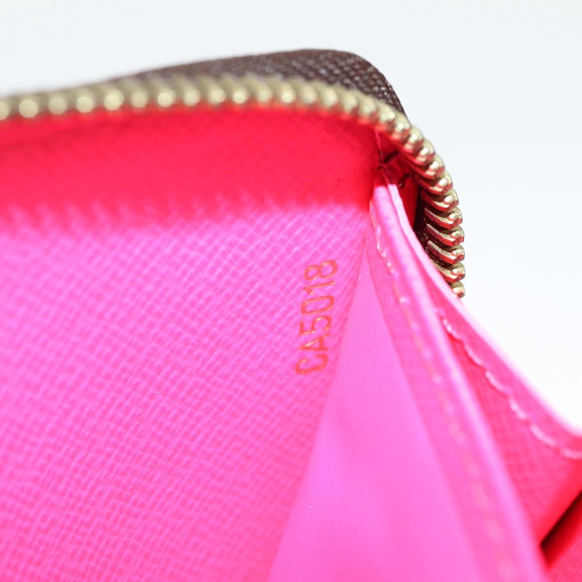 Louis Vuitton Portefeuille zippy, Pink, Canvas, wallet