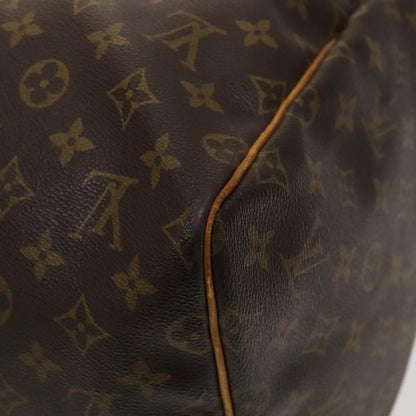 Louis Vuitton Keepall 55, Brown, Canvas, travel