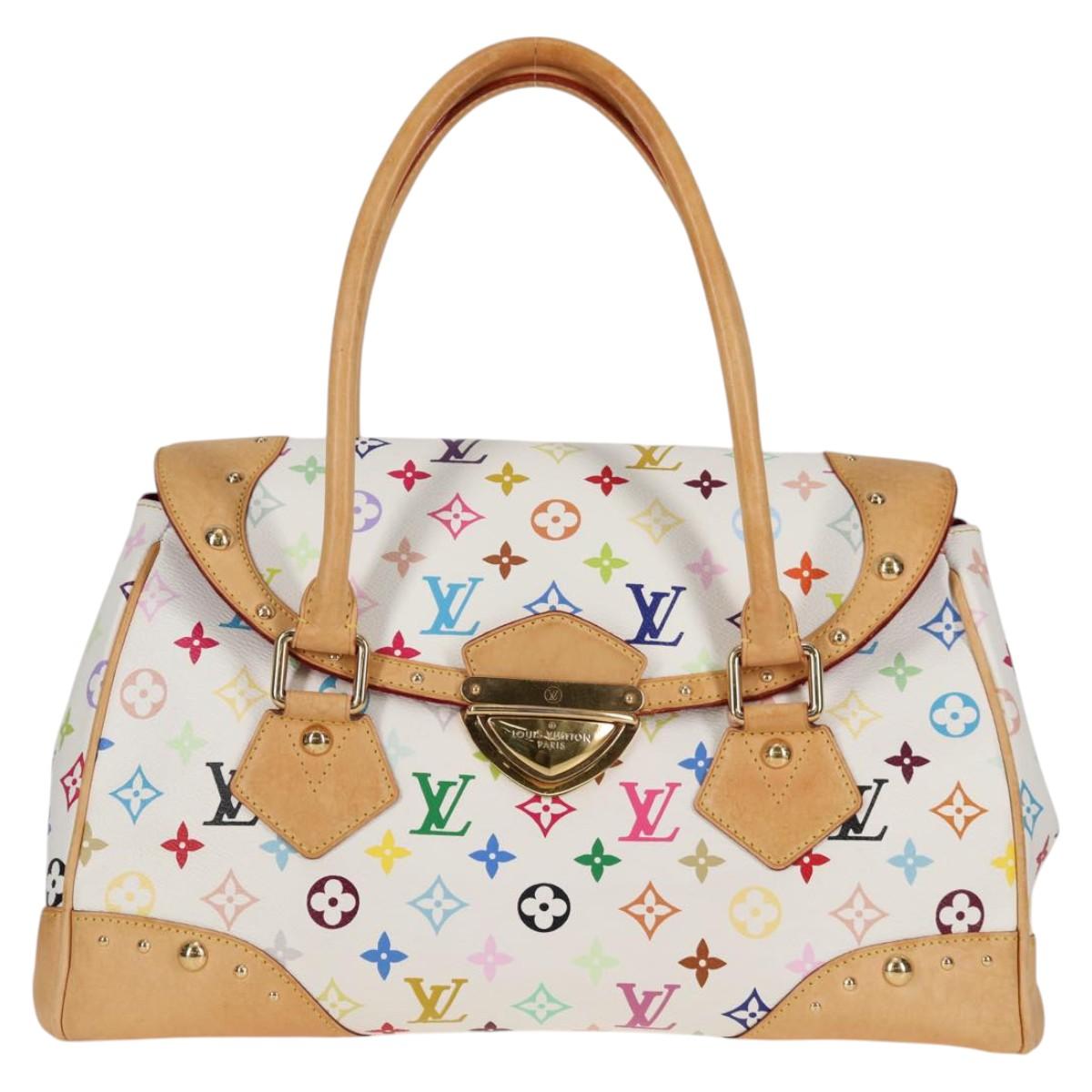 Louis Vuitton Beverly, White, Canvas, handbag