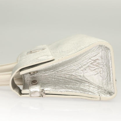 Dior Diorever, Silver, Leather, handbag