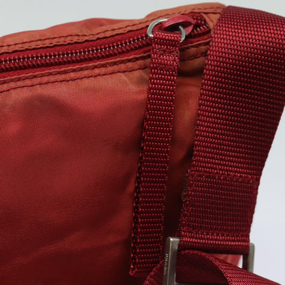Prada Tessuto, Red, Canvas, shoulder