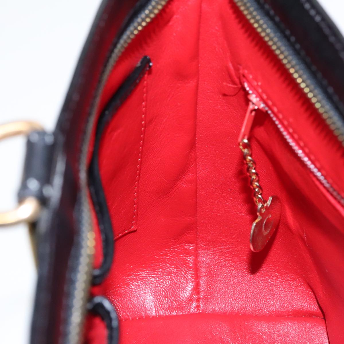 Céline, Black, Leather, shoulder