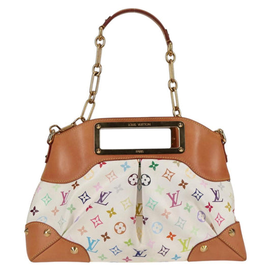 Louis Vuitton Judy, White, Canvas, handbag