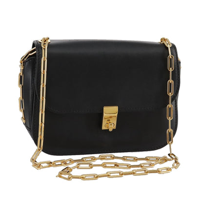 Valentino Garavani, Black, Leather, shoulder
