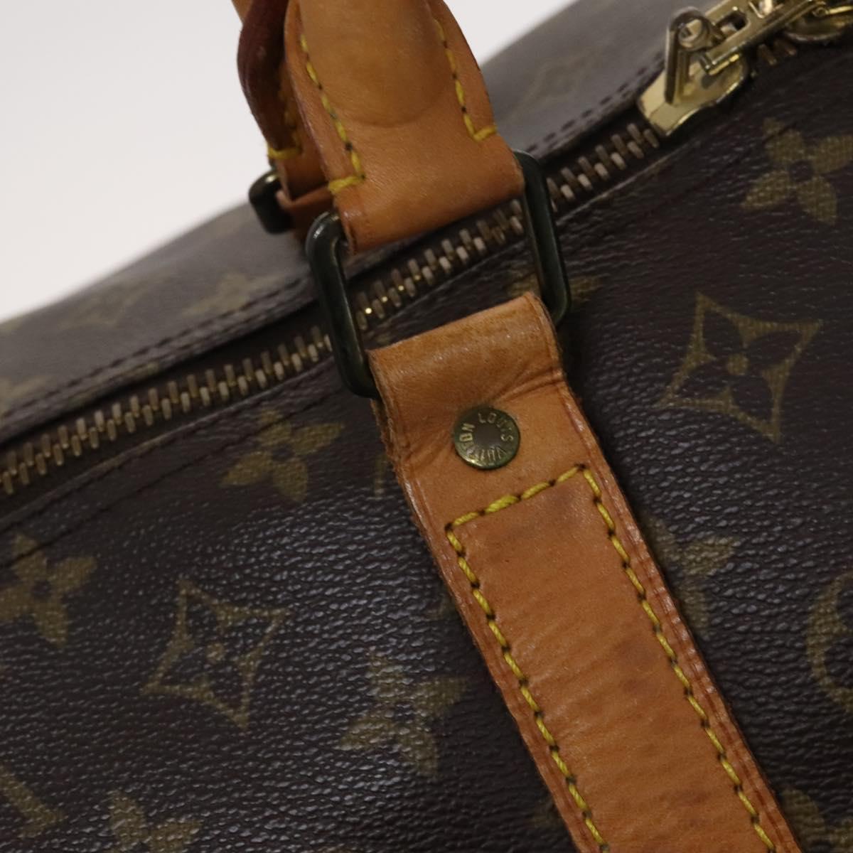 Louis Vuitton Keepall 60, Brown, Canvas, travel