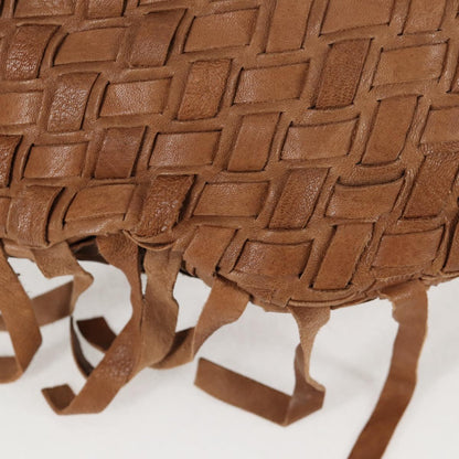 Miu Miu Woven, "BROWN,GOLD", Leather, handbag
