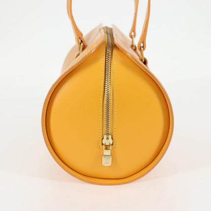 Louis Vuitton Soufflot, Yellow, Leather, handbag
