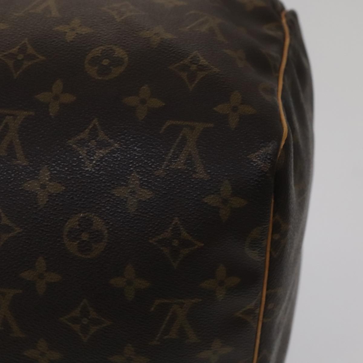Louis Vuitton Keepall 55, Brown, Canvas, travel