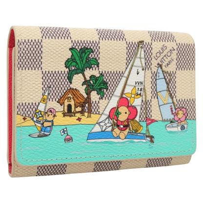 Louis Vuitton Rosalie, White, Canvas, wallet