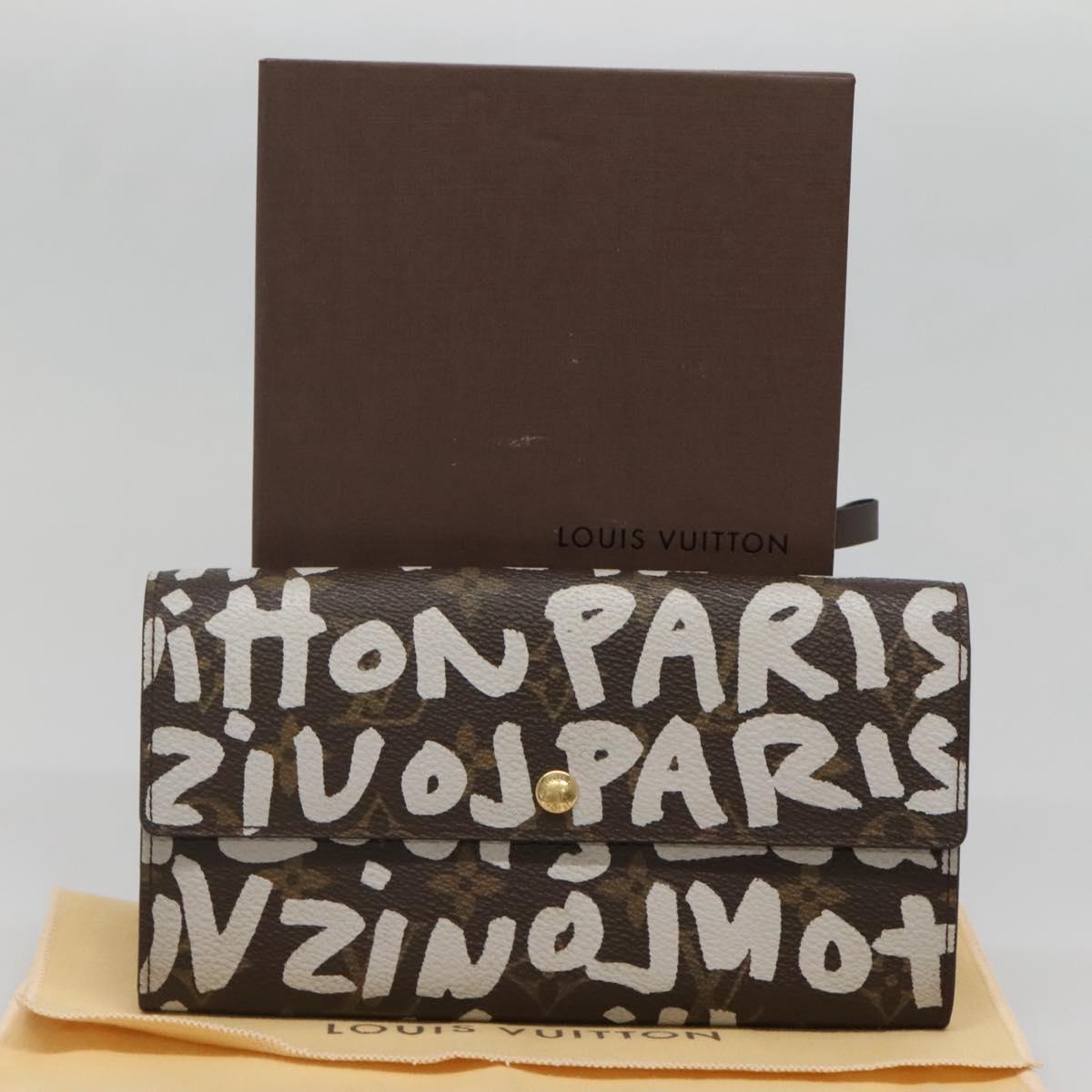 Louis Vuitton Porte Monnaie Credit, Brown, Canvas, wallet