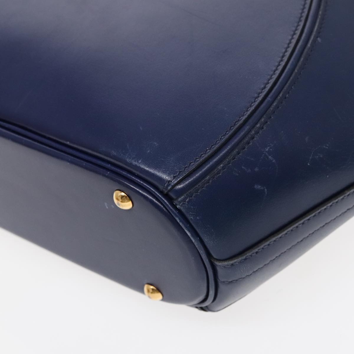 Hermès Ile De Shiki, Blue, Leather, handbag